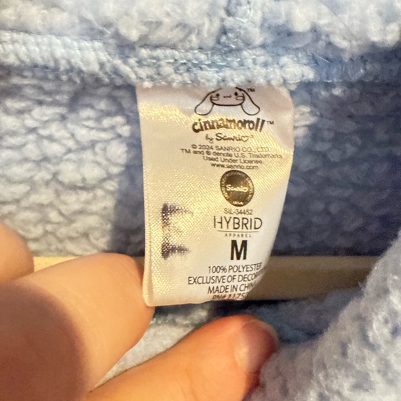 Sanrio Cinnamoroll Blue Sherpa Hoodie - Picture 2 of 3